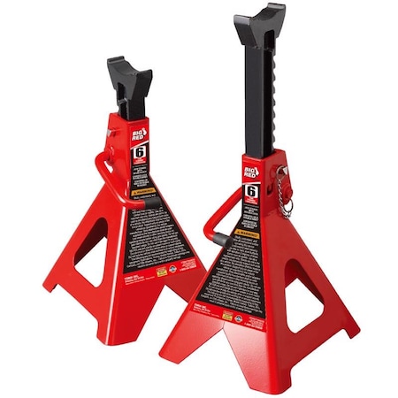 Torin Torin Big Red Manual 6 ton Double Lock Jack Stands T46002A